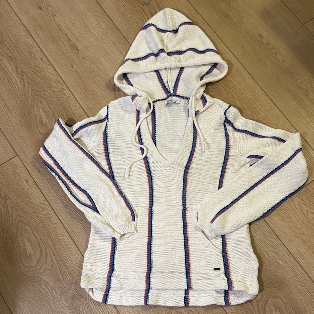 O'Neill Cream Striped Hoodie
